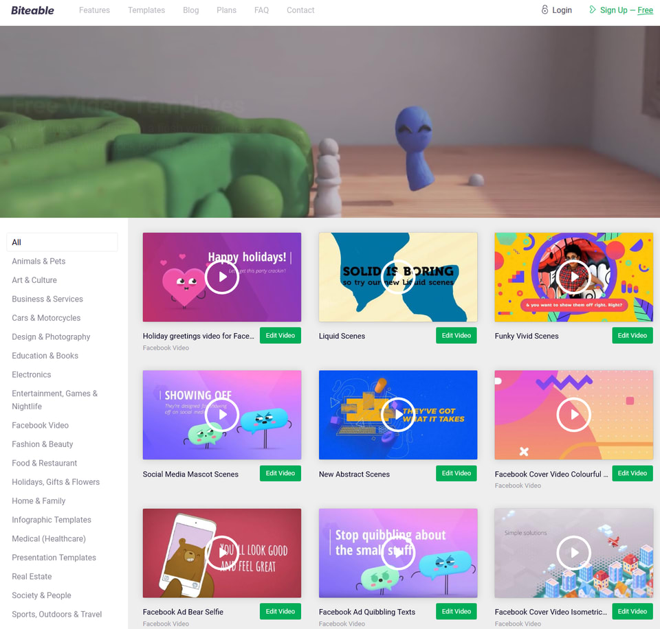 Biteable Homepage